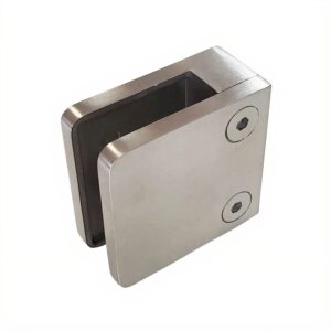 Wide glass-to-wall connector, 2205 stainless steel glass railing hardware
